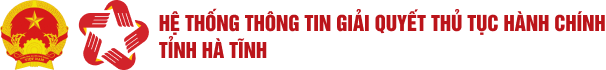 Cổng thông tin dịch vụ công trực tuyến tỉnh Hà Tĩnh